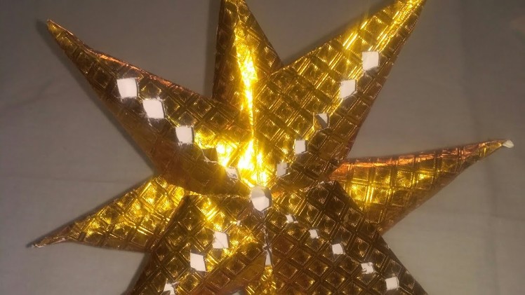 How to make easy Christmas 3D star craft idea for school kids|winter activity|monikaarttutorial