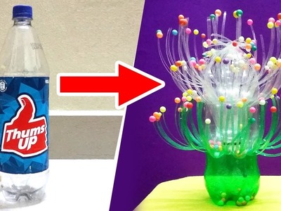 How to Make Flower Vase with Plastic Water Bottle | Flower Vase | Crafts Now I DIY