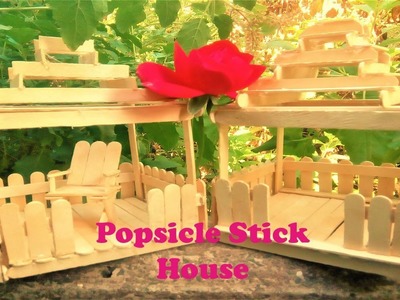 How To Make House Using Ice Cream Sticks By Craft Villa