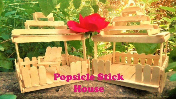 How To Make House Using Ice Cream Sticks By Craft Villa