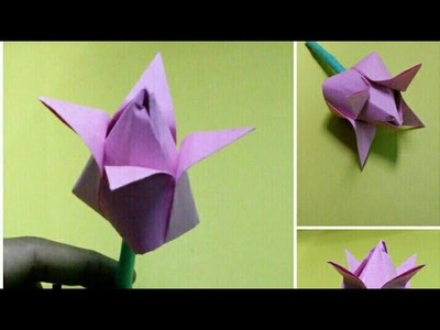 How to make lotus flower : paper craft work |origami|