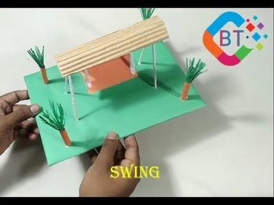 How to make origami paper toy swing | paper craft  DIY