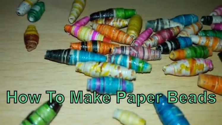 ♻ How To Make Paper Beads (5-minute craft)