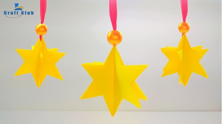 How to make simple & easy paper star | DIY Paper Craft Ideas, Videos & Tutorials | Lina's Craft Club