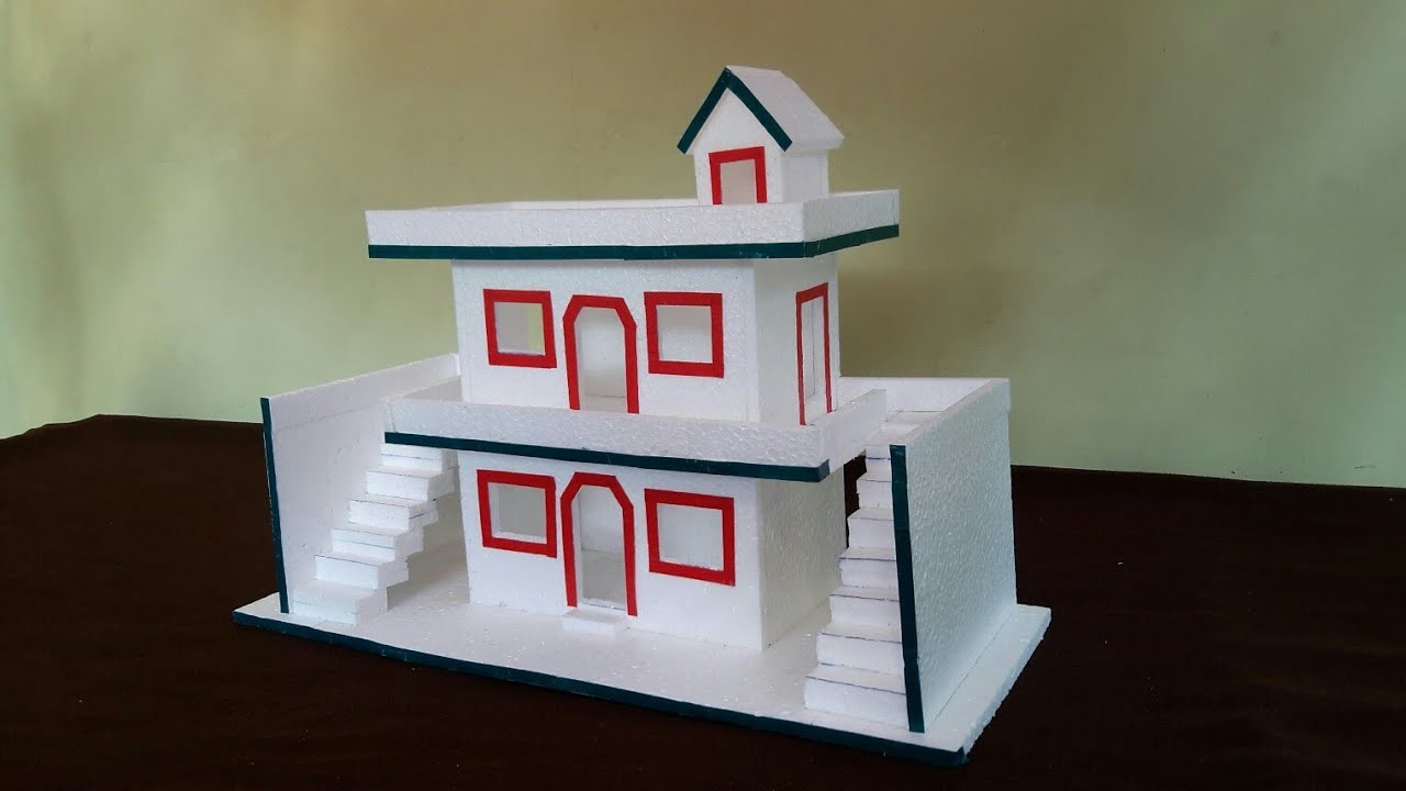 How To Make Thermocol House Diy Thermocol House Thermocol Craft For How To Make Thermocol House Diy Thermocol House Thermocol Craft For