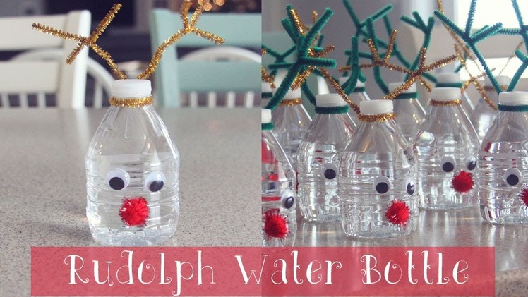 HOW TO: Rudolph Water Bottle | Christmas Craft for Kids