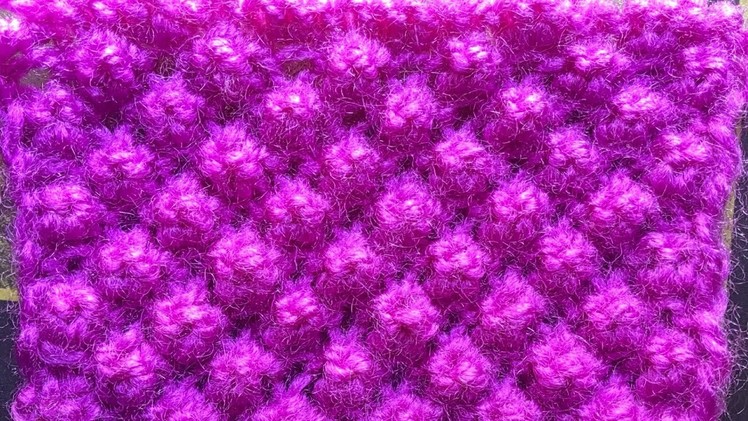 Knitting Design #71# (Hindi) Bubble knitting design