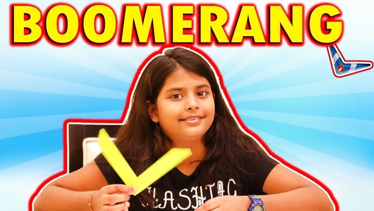 Learn How To Make An Origami Boomerang | Paper Craft For Kids | Educational Videos For Kids