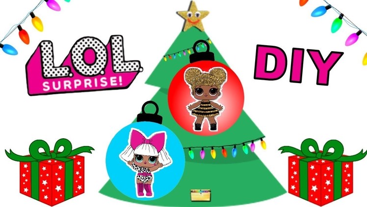 LOL SURPRISE DOLLS + Pets DIY Christmas Ornaments & Tree Craft For Kids Surprise Toys
