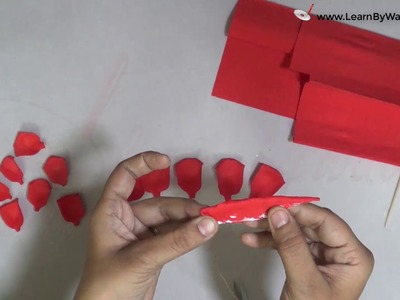 Make Paper Rose at Home DIY | Learn By Watch Craft