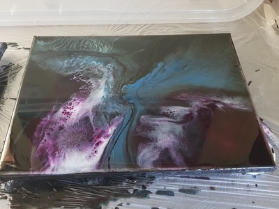 Midnight fun resin art with son in law after a few beers!