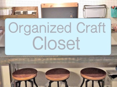 Organized Farmhouse Style Inspired Craft Space