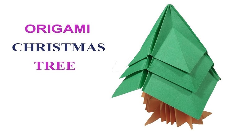 Origami christmas tree | how to make paper christmas tree easily  DIY????