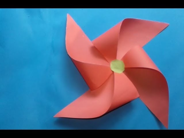 Origami Windmill!!How to make an origami Windmill!!Origami Paper Craft Tutorials!!