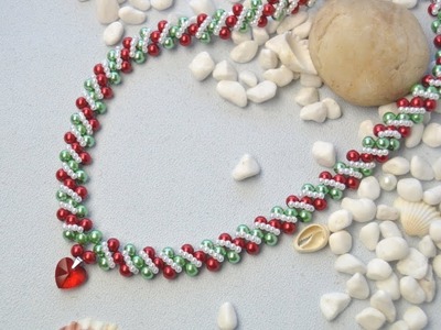 PandaHall Christmas Jewelry Making Video on Glass Pearl Beads Necklace