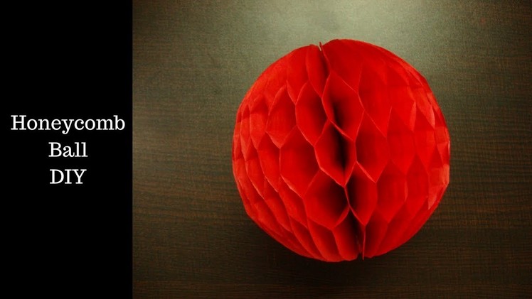 Paper Honeycomb ball. how to make paper honeycomb ball. honeycomball paper craft.