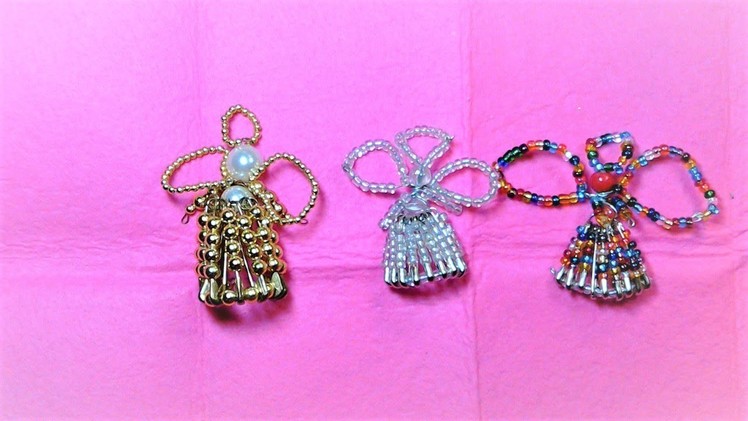 Perfect Dollar Store Christmas Craft:  Safety-Pin Angels