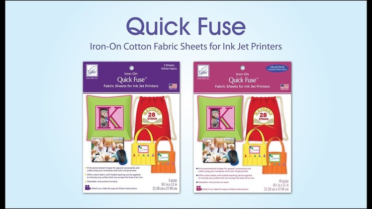 Quick Fuse Iron-On Fabric Sheets