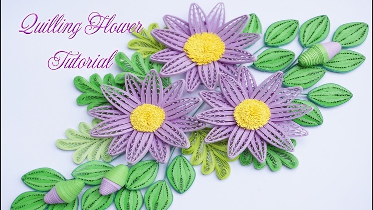 Quilling Daisy Flower Using Comb Tutorial | DIY Paper Daisy Flower Handmade Decoration Tutorial