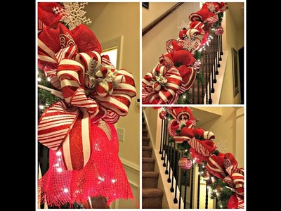 Red and White Candy Cane Garland