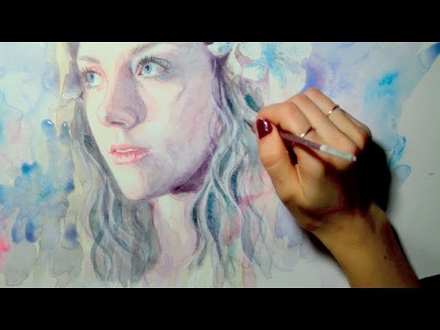 Speed Painting Watercolor : "Breathless"