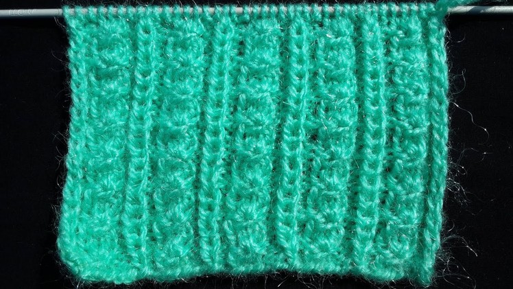 Star Stitch Lace Knitting Design for Cardigan (Hindi)