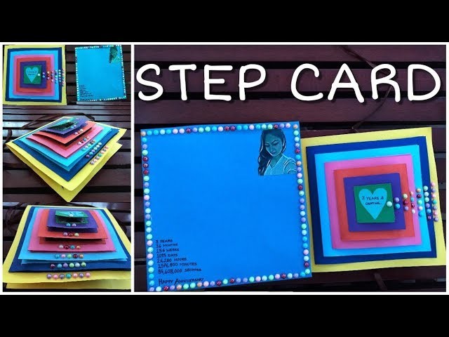 Step Card. Maze Card - Handmade Craft for Birthday. Valentine. Anniversary -by: kreative khidki