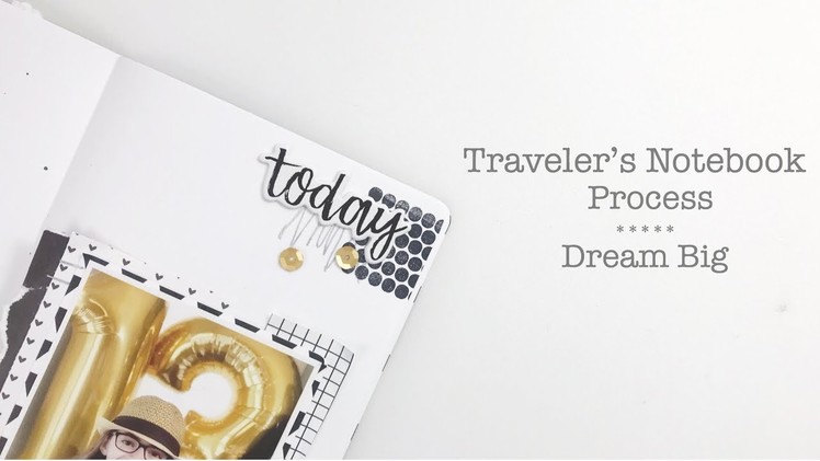 Traveler's Notebook Process | Feed Your Craft DT Pattern Play Kit
