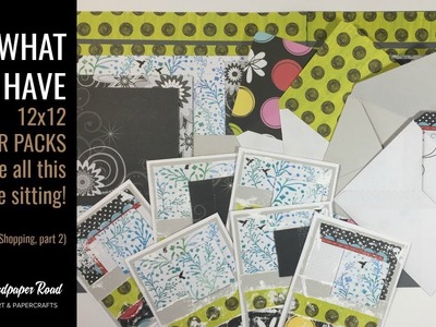 Use What You Have - 12x12 paper packs - Budget Craft Shopping part 2 by Sandpaper Road