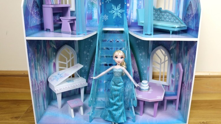3 story Dollhouse Disney Frozen Ice Castle Unboxing Assembly House Tour
