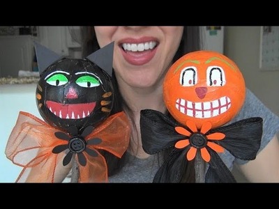 ASMR: Making Vintage-Style Halloween Noise Makers | Halloween Crafts | Holiday Crafts