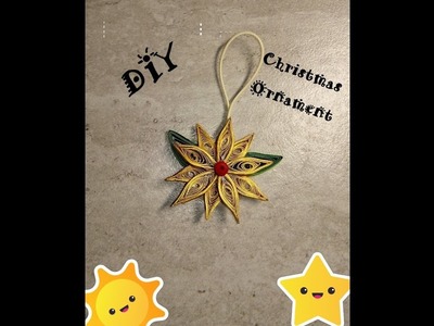 Awesome and Simple DIY Christmas Ornament with quilling paper!