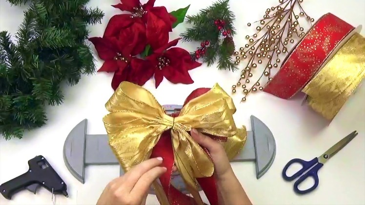 Bow Genius -  How to Make a Christmas Wreath - DIY Wreath Tutorial