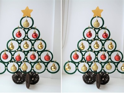 Christmas DIY | How to make Christmas decoration from waste bangles | Christmas Tree Making