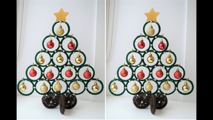 Christmas DIY | How to make Christmas decoration from waste bangles | Christmas Tree Making