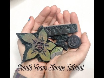 Create Foam stamps using a FUSE tool or a Wood burning tool