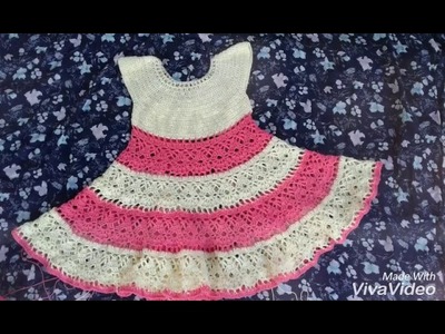 Crochet baby frock umbrella
