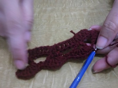 Crochet work#making door hanging#toran design by wool in marathi #part 1 #क्रोशाविणकाम तोरण प्रकार 1