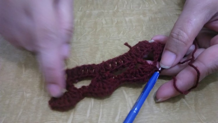 Crochet work#making door hanging#toran design by wool in marathi #part 1 #क्रोशाविणकाम तोरण प्रकार 1