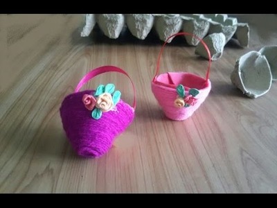 Cute baskets from Egg carton