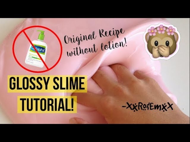 D.I.Y. Glossy Slime! *MUST WATCH* How to Make SUPER CLICKY SLIME!!!