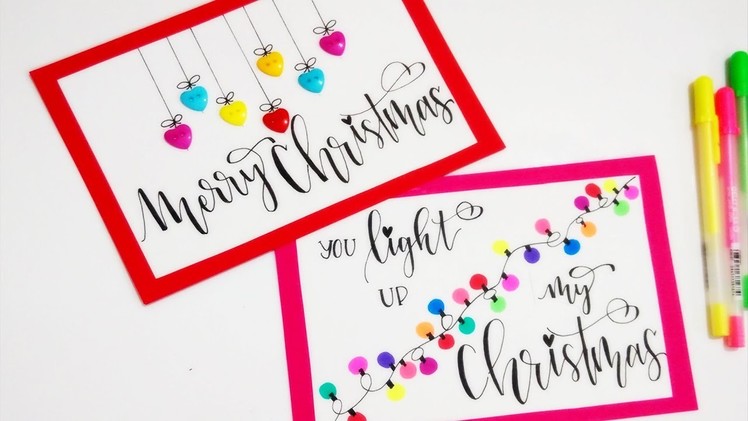DIY : Cute & Easy CHRISTMAS CARDS | Christmas Decorations | Christmas DIY for Kids