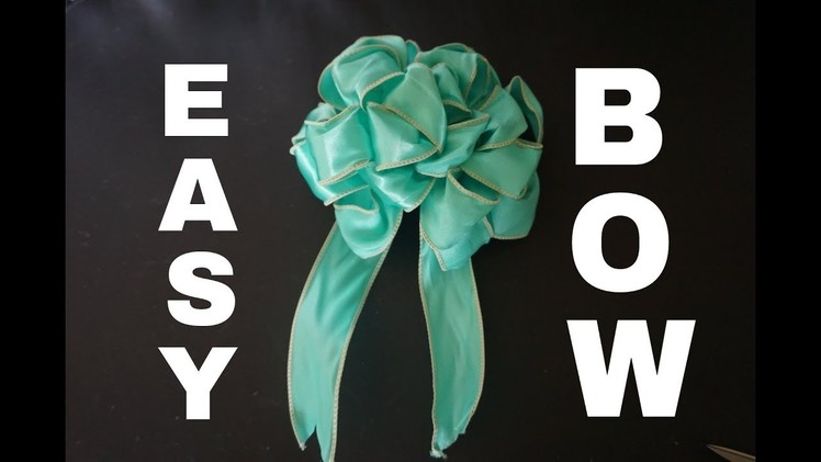 DIY: Decorative Bow || Quick and Easy || Two Minute Tutorial
