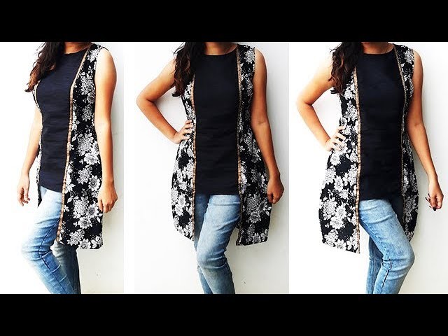 DIY Designer High Low Tunic Top Cutting And Stitching Tutorial