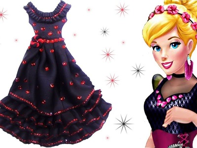 DIY Disney Princess Cinderella Play Doh Dress - How to Make Disney Princess Cinderella Black Dress