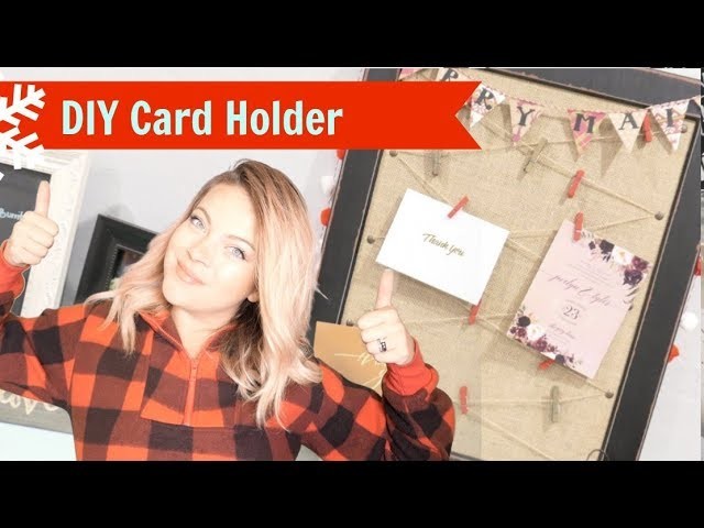 DIY Easy Christmas Card Holder - with the Cricut!