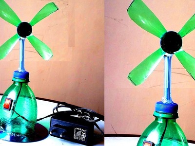DIY Electric Table Fan Using Plastic Bottle