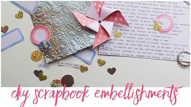 DIY Embellishments | Creating A First Year Baby Book | EP 03 | Project Life Scrapbooking | Baby