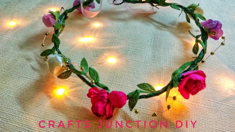 DIY Floral Crown||Bridal Shower Ideas||Easy to make