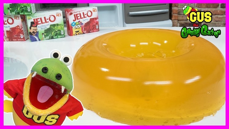 DIY GIANT GUMMY DONUT and how to make jell-o gummies